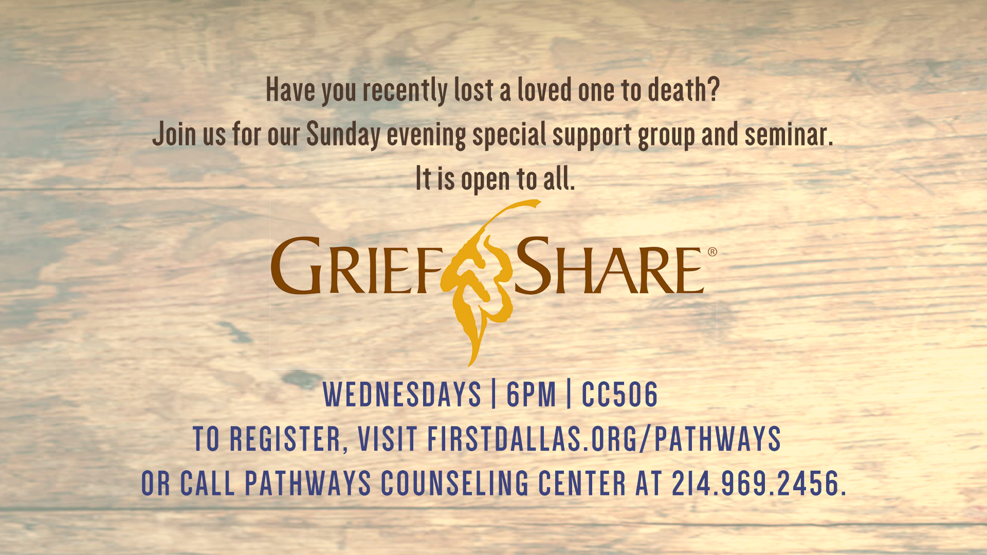 Need Help Dealing with Grief? - GriefShare